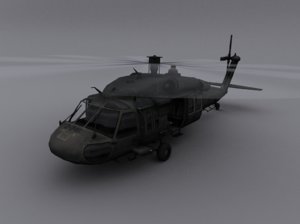 3D model uh-60 blackhawk