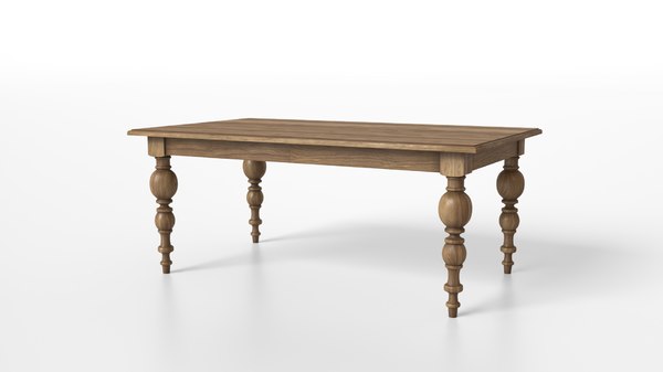 3D model wood antique table - TurboSquid 1533710
