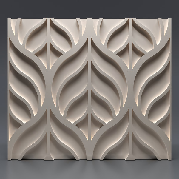 Decorative gypsum panel model - TurboSquid 1533691