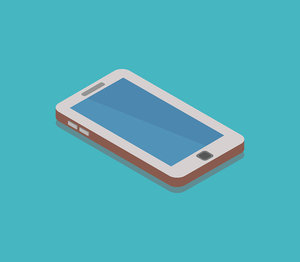 isometric smartphone