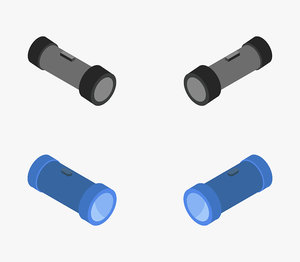 isometric flashlight