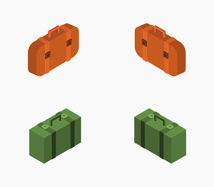 isometric travel bag