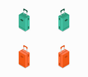isometric travel bag