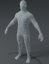 human body base mesh 3D model