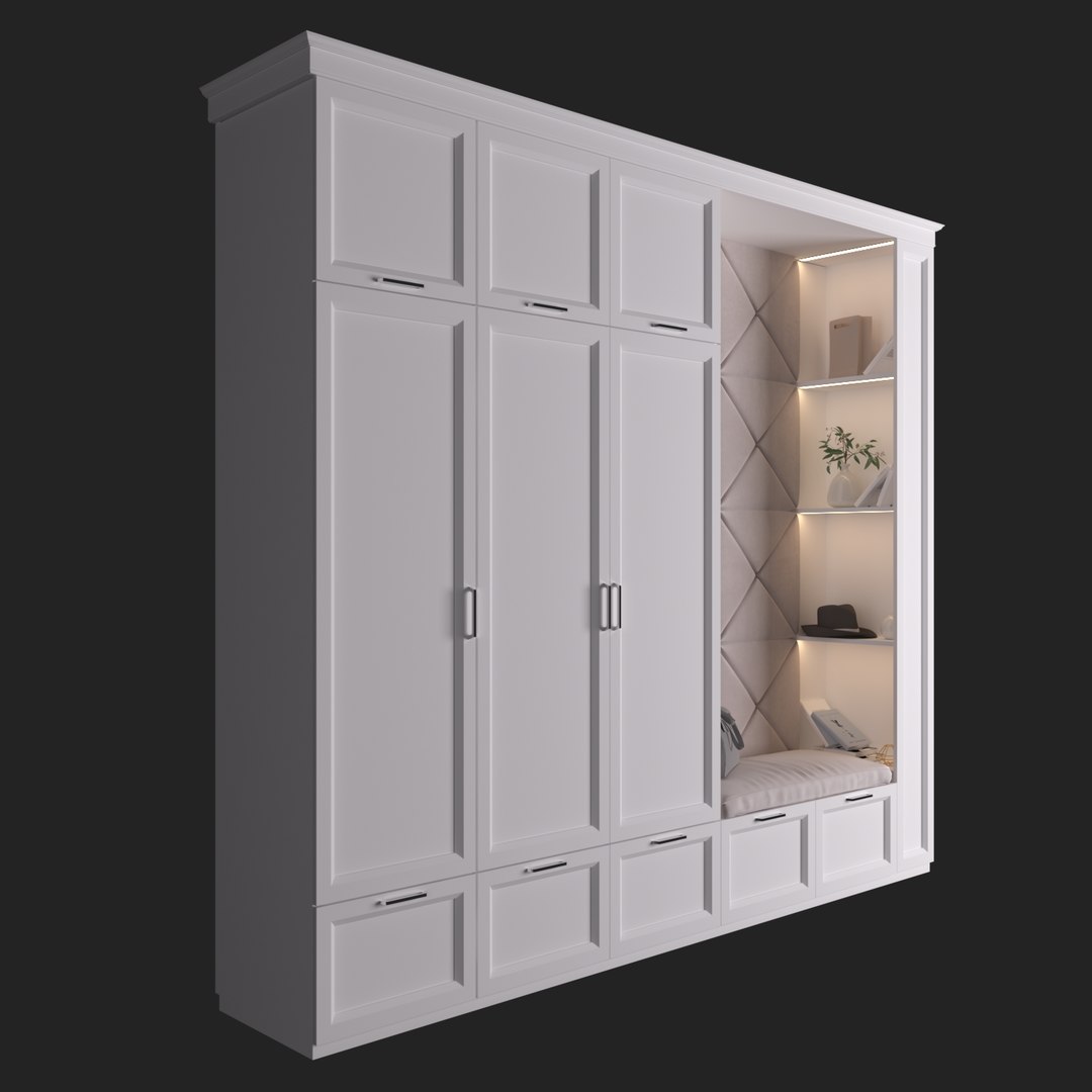 3D wardrobe interior TurboSquid 1533834
