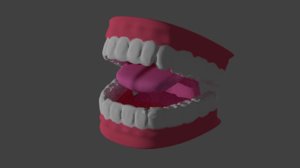 blender teeth dentures 3D