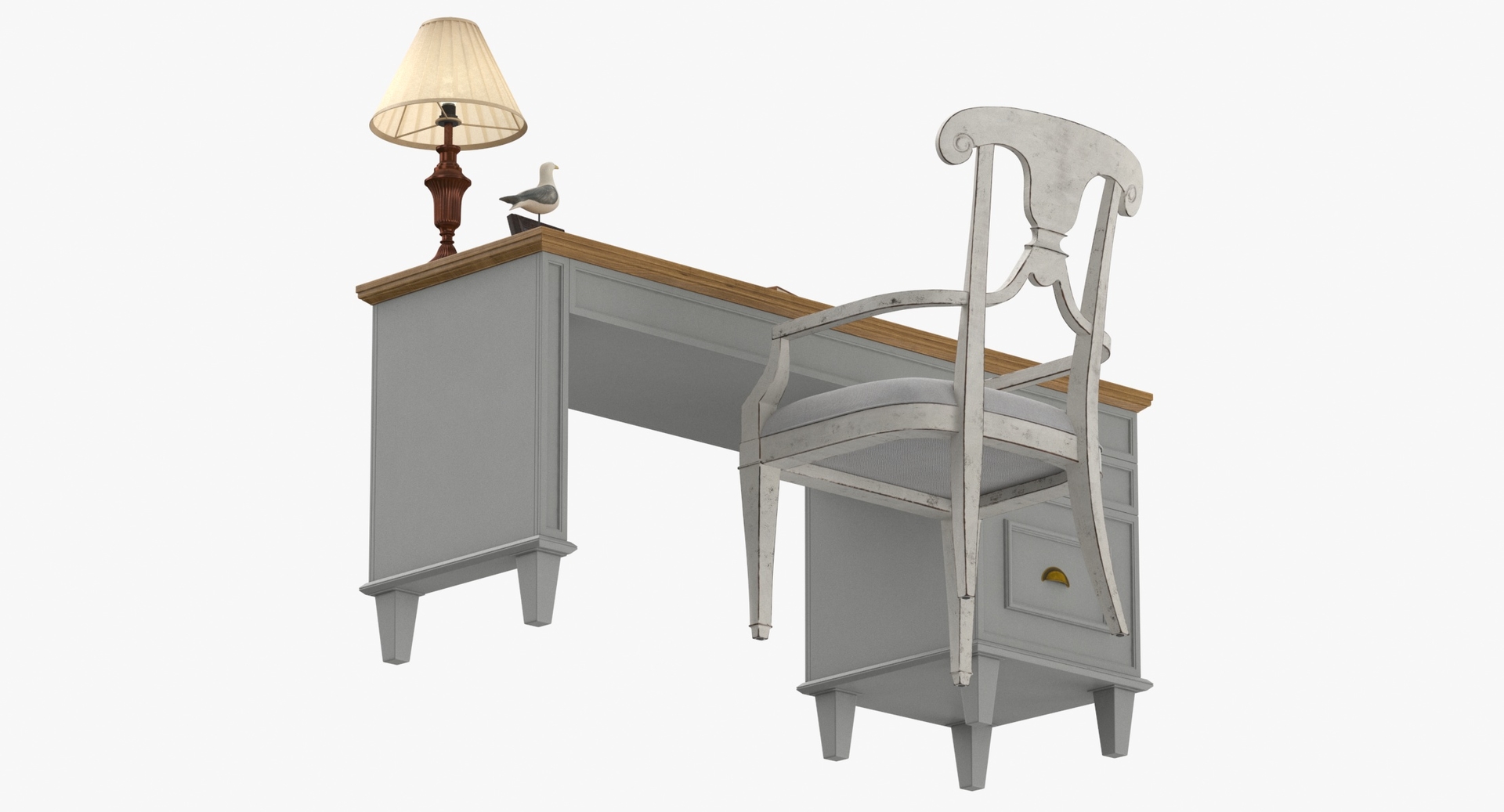 Classical office desk chair design 3D model TurboSquid 1534169