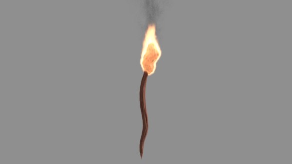 3D wood torch