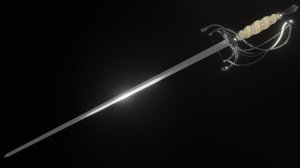 weapon rapier 3D model