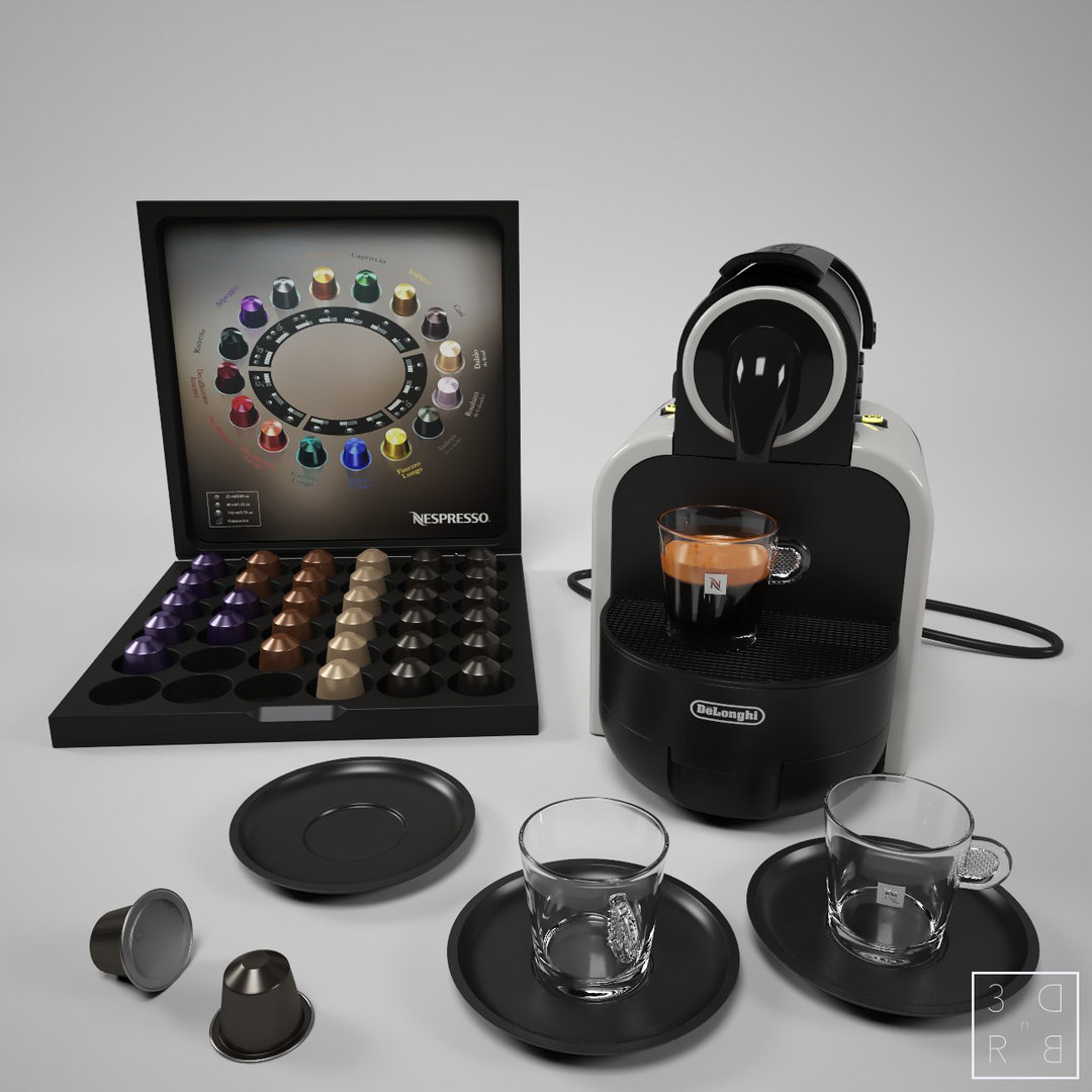 Nespresso machine 3D model TurboSquid 1534380