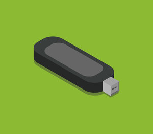 isometric usb drive