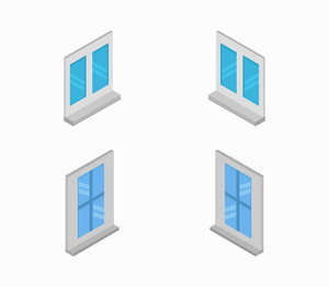 isometric window