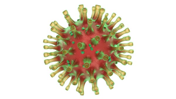 3D coronavirus virus red model - TurboSquid 1534549