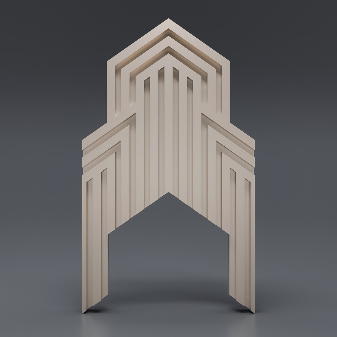  Decorative  gypsum  panel 3D  TurboSquid 1534510