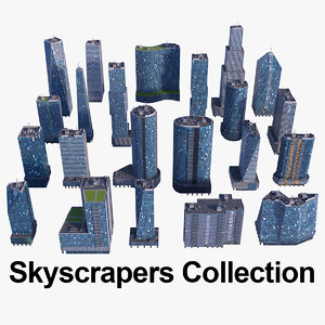 skyscraper buildings 3D model