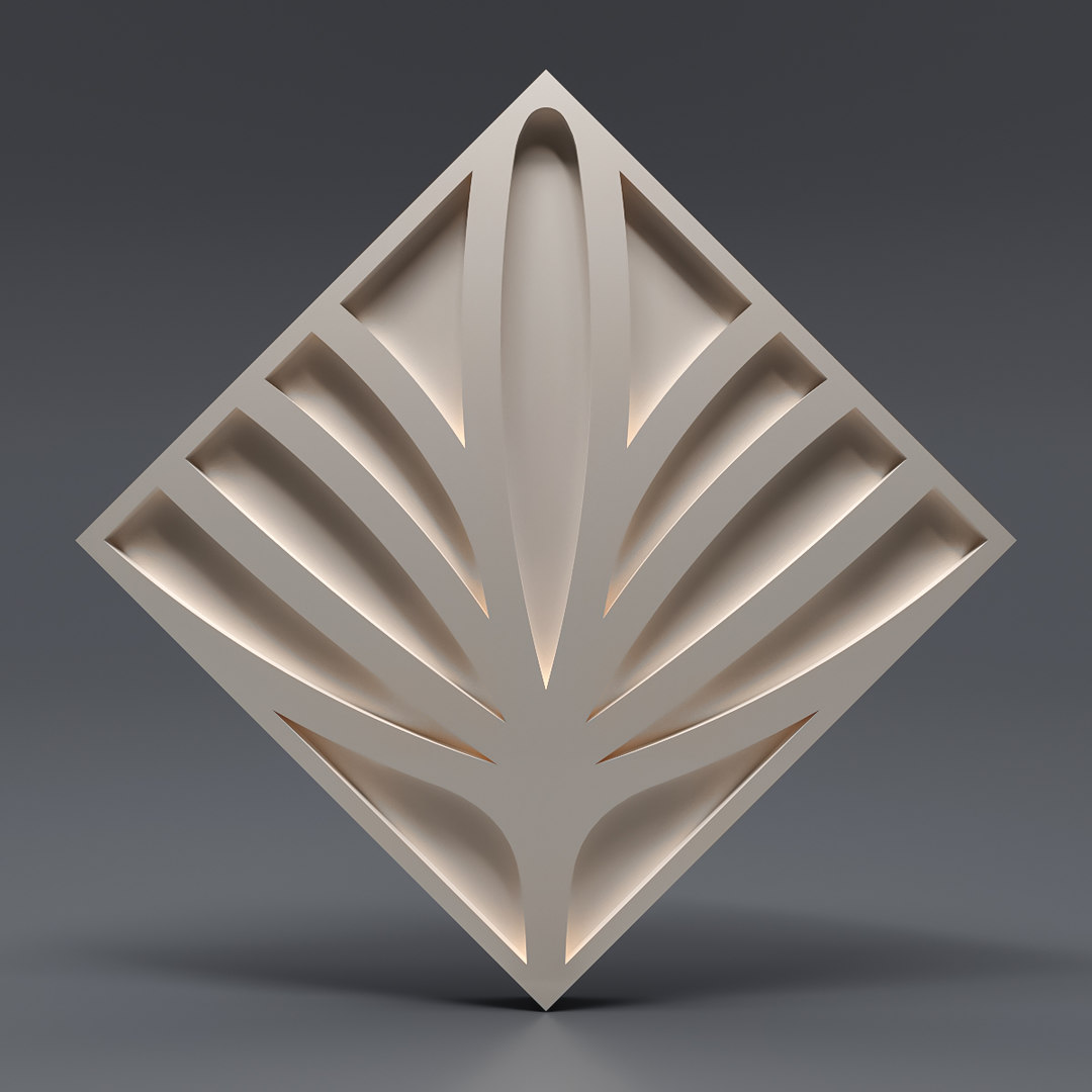  3D  decorative  gypsum  panel TurboSquid 1534579