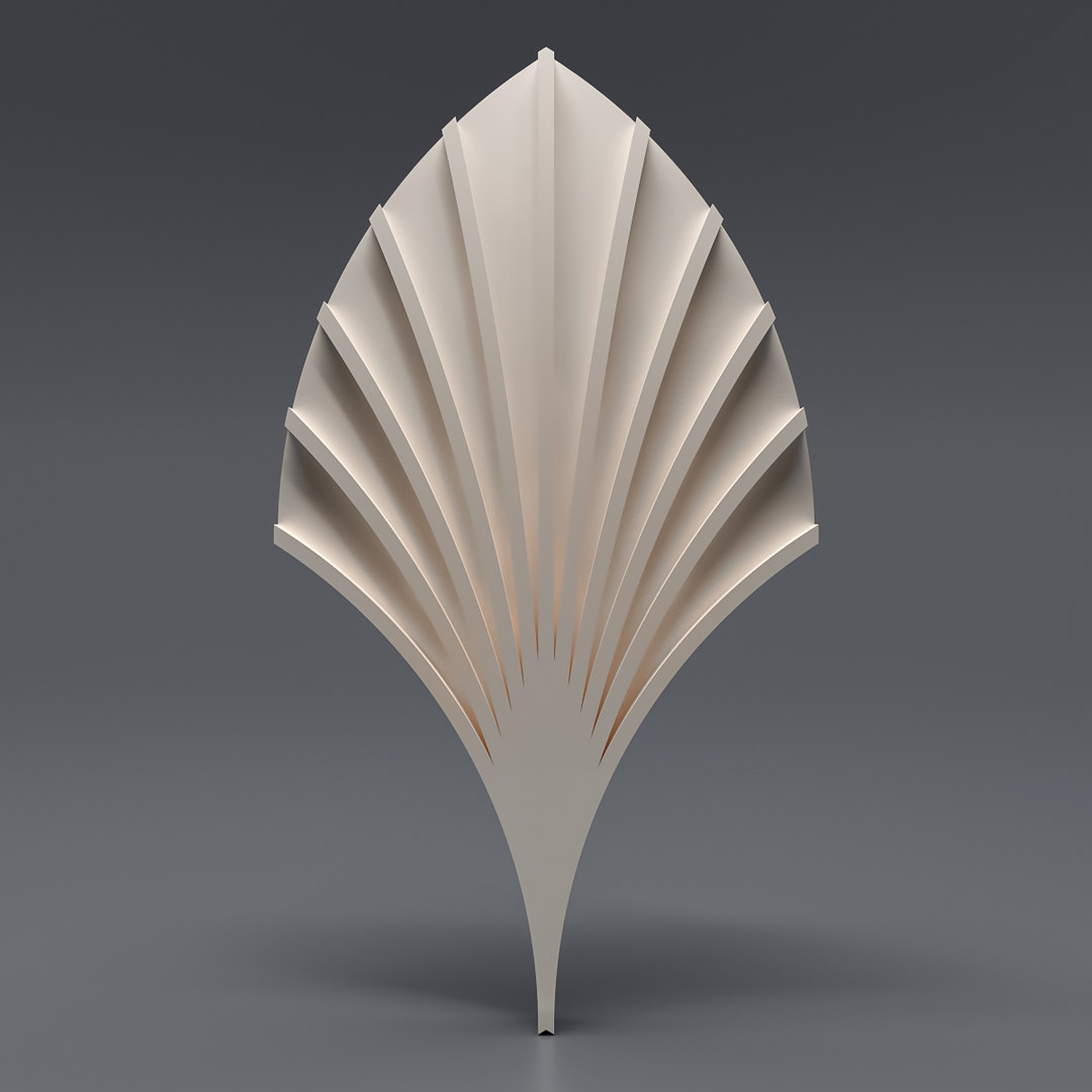  3D  model decorative  gypsum  panel TurboSquid 1534573