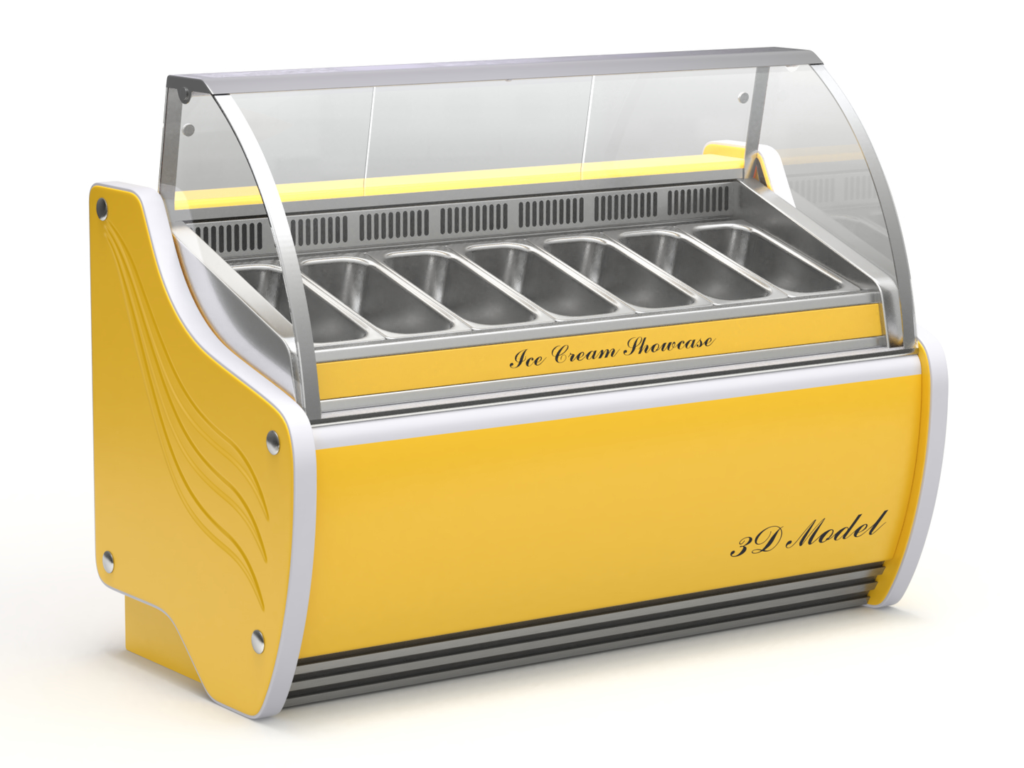 Refrigerator Ice Cream 3d model
