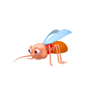 mosquito cartoon 3D