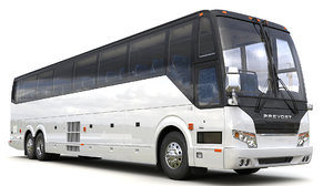 tourist bus prevost h3-45 3D model