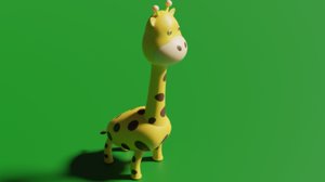 giraffe kids toddlers 3D model