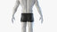 athletic rigged human body 3D model