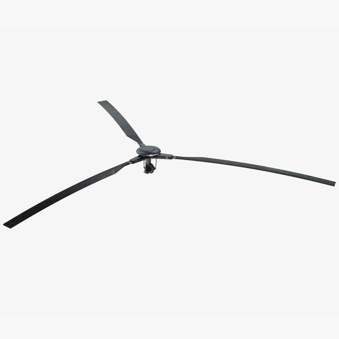 Rotor helicopter propeller 3D model TurboSquid 1532763