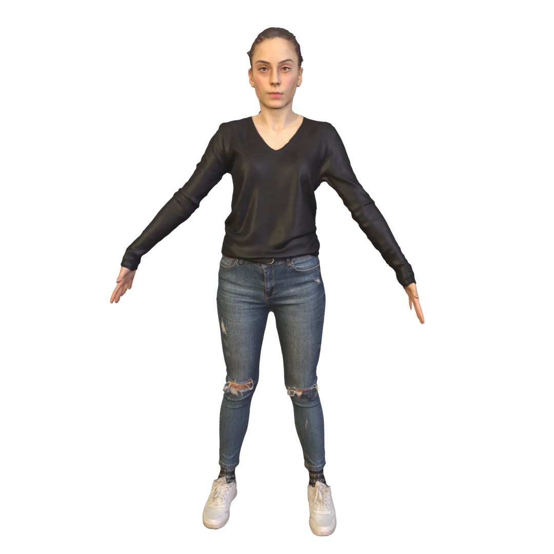 Beautiful t pose 3D model TurboSquid 1535249