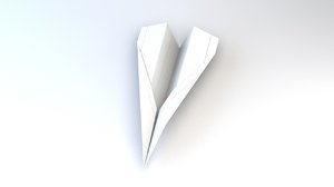 3D model paper plane