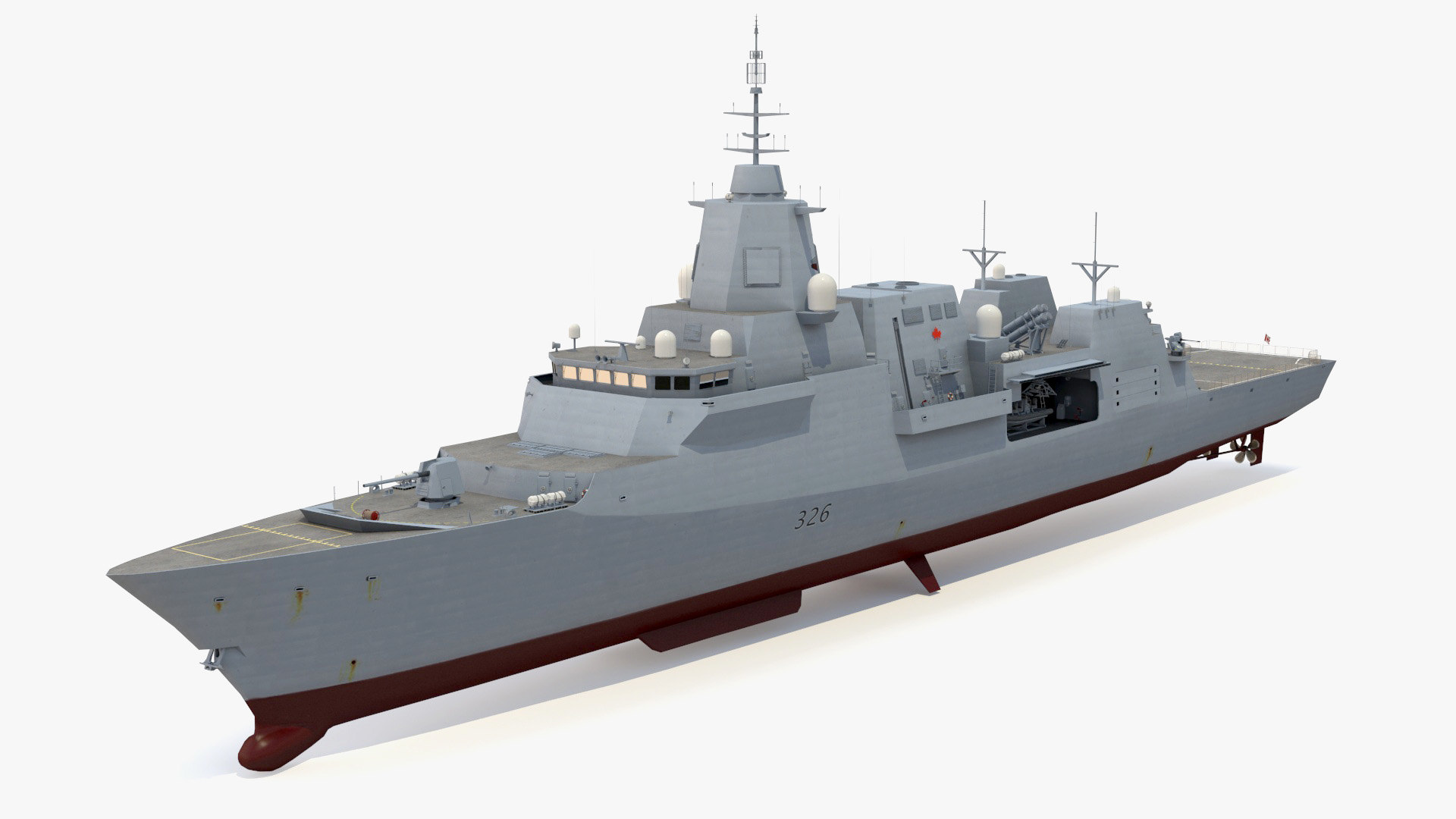 Type 26 frigate canadian 3D model - TurboSquid 1535330