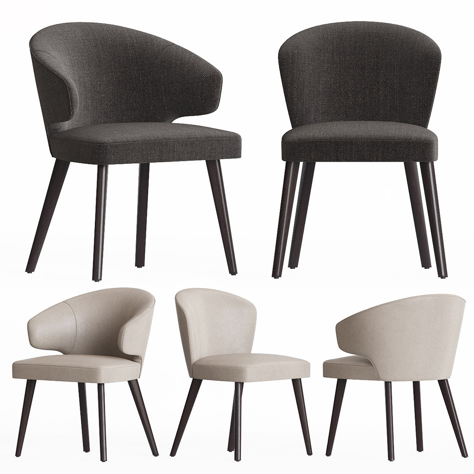 3D minotti aston dining chair model - TurboSquid 1535392