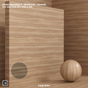 Wood cypress material (seamless) - set 81