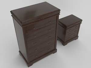 3D model chests drawers