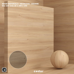 Wood Cedar Material (Seamless) - set 75