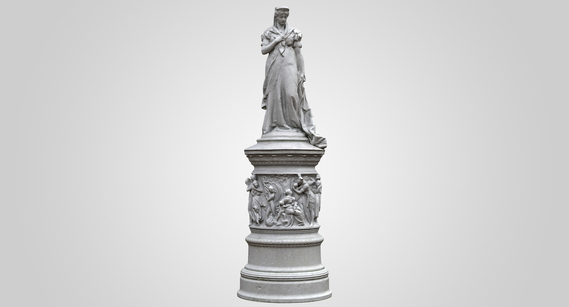Queen louise prussia statue 3D model TurboSquid 1535502