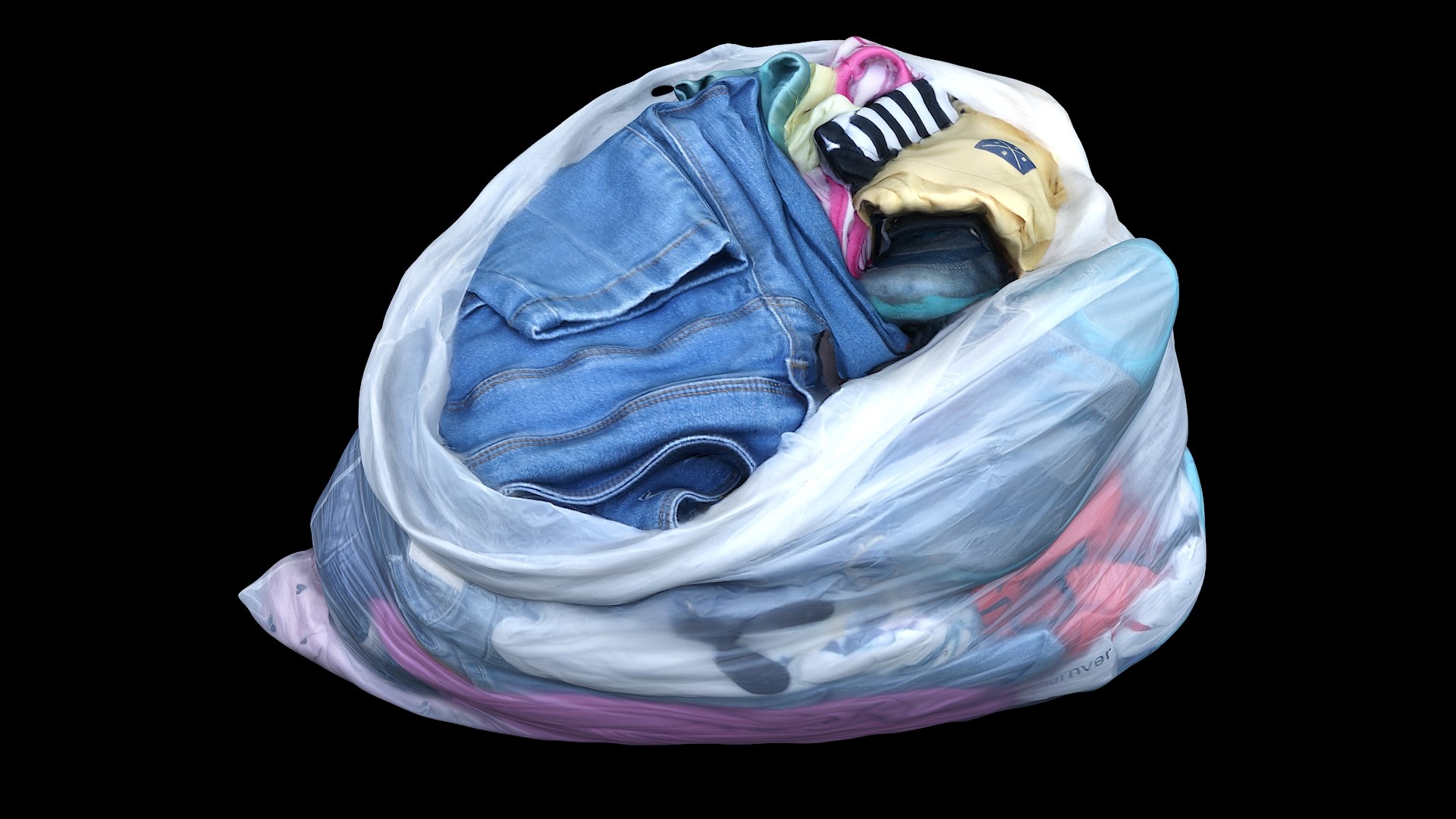 Garbage bag clothes 3D model TurboSquid 1535497
