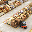 warehouse pallets cardboards forklift 3D model