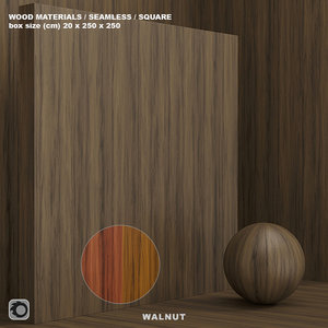 Material wood walnut (seamless) - set 68