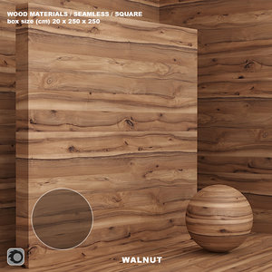 Wood walnut material (seamless) - set 72
