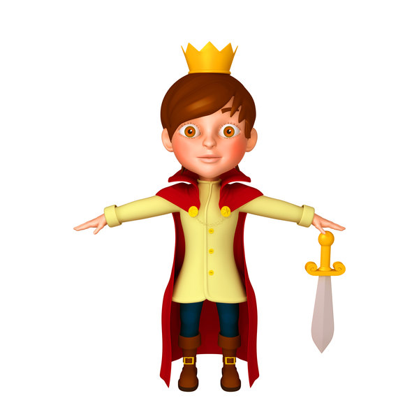 prince cartoon 3d model