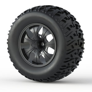 3D monster truck wheel