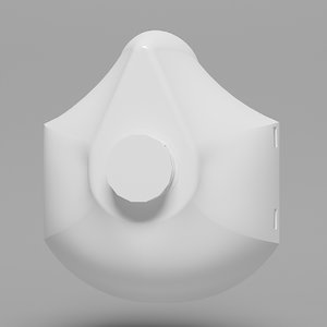3D model face mask respiratory