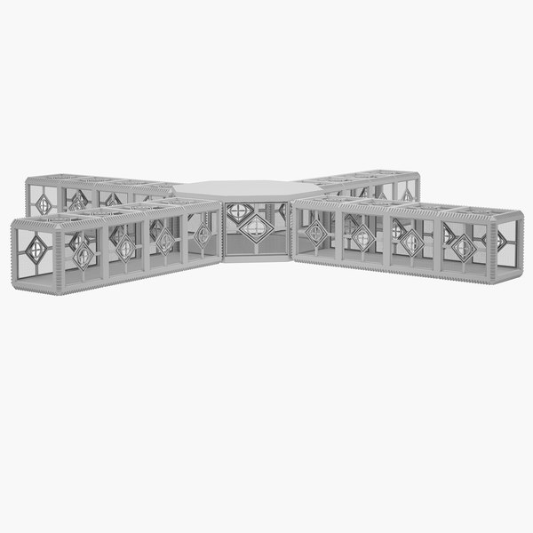 Lowpoly Sci-fi Corridor 08 Modelo 3D - TurboSquid 1536192