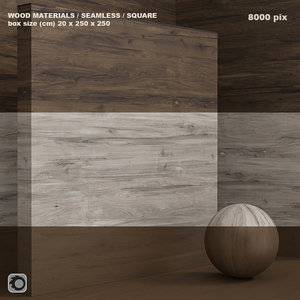 Material wood solid veneer (seamless) - set 60