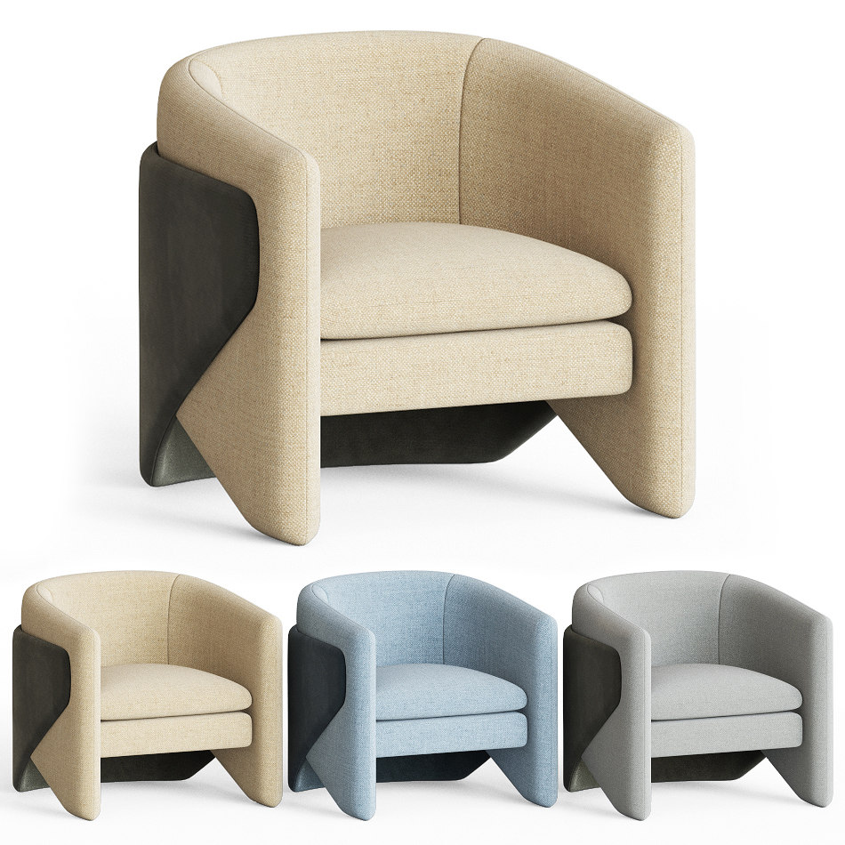 3D thea chair west elm TurboSquid 1536369
