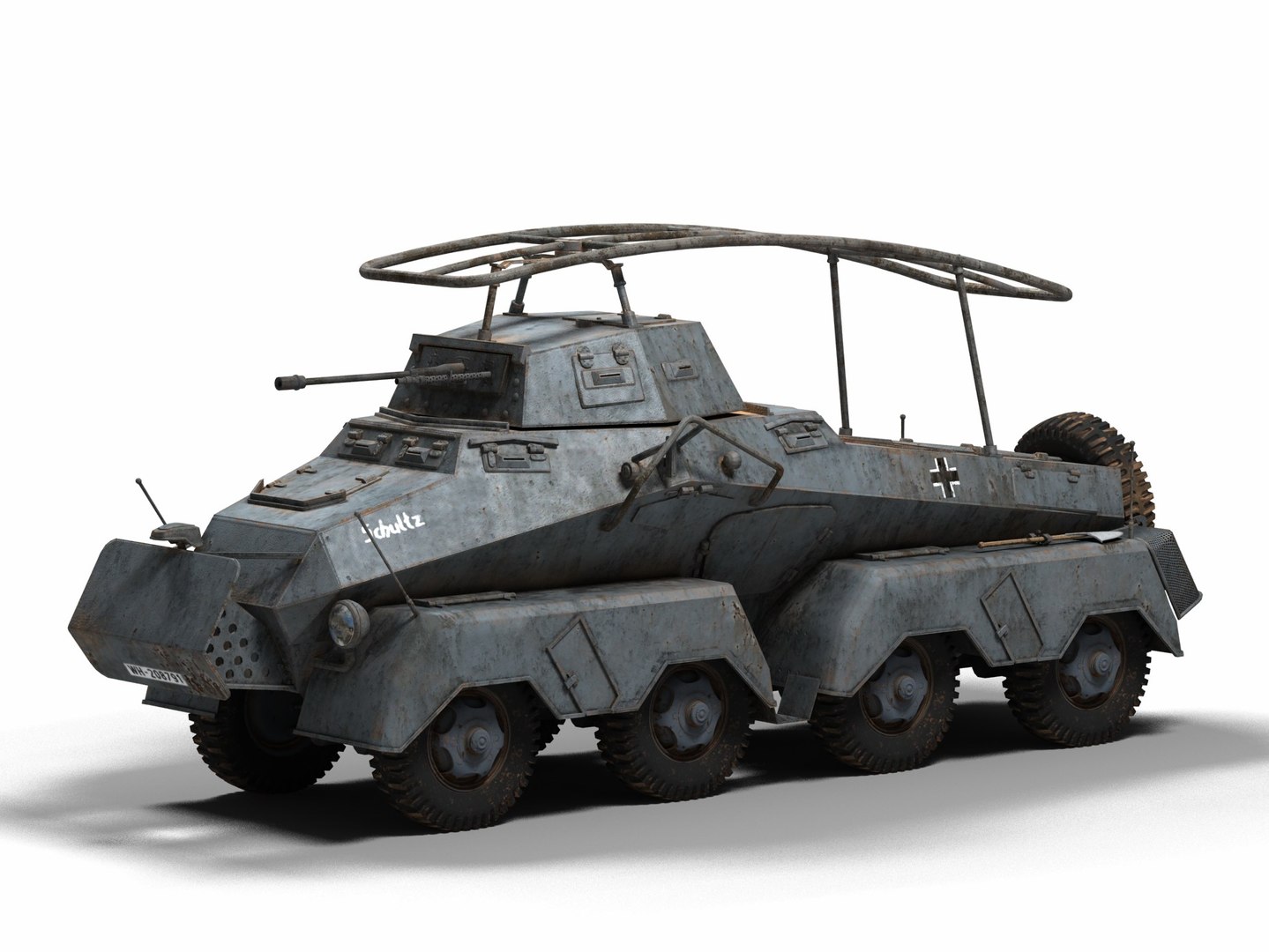 Armoured sd kfz 3D model - TurboSquid 1536402