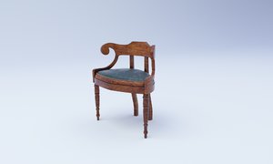 3D armchair chair cha