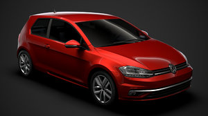 3D golf tdi 3door typ5g model