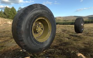 truck tires 3D model