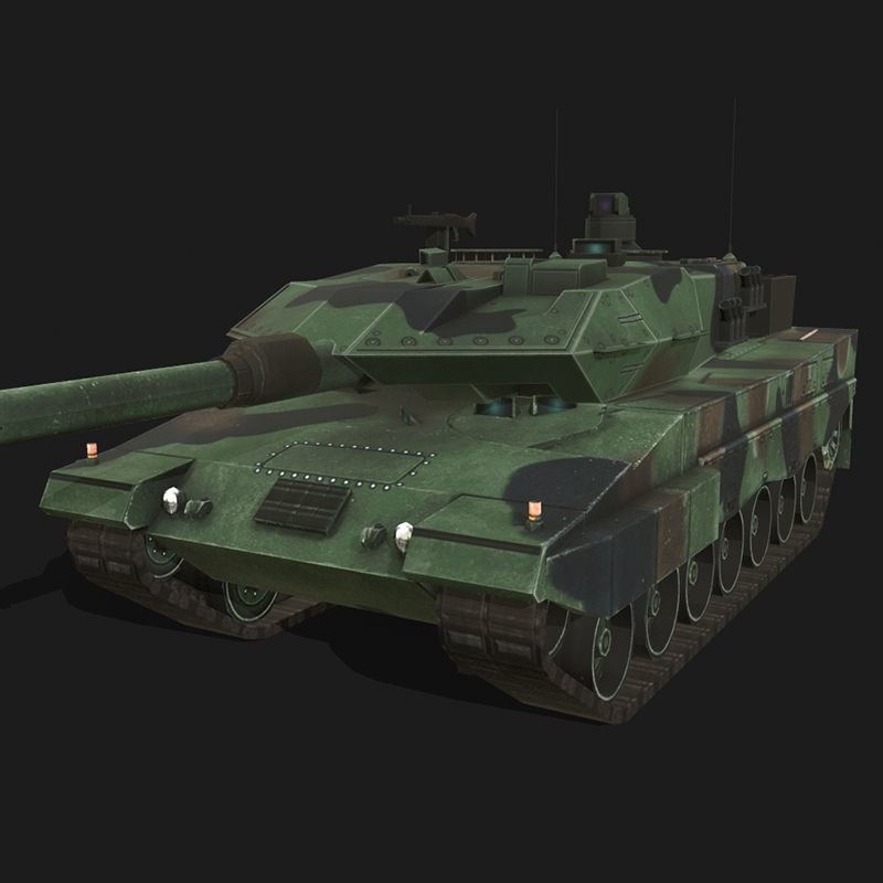 Leopard 2a5 battle tank 3D model TurboSquid 1536745